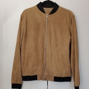 Forever 21 Faux Suede Bomber Jacket
